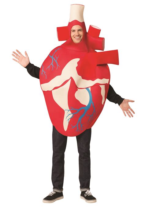 Heart mascut costume